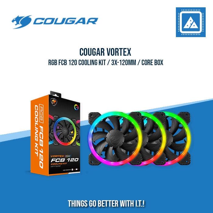 COUGAR VORTEX RGB FCB 120MM HDB COOLING FAN COUGAR VORTEX RGB FCB 120MM HDB COOLING FAN